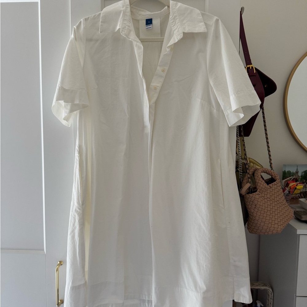 Old Navy White Shirt Dress